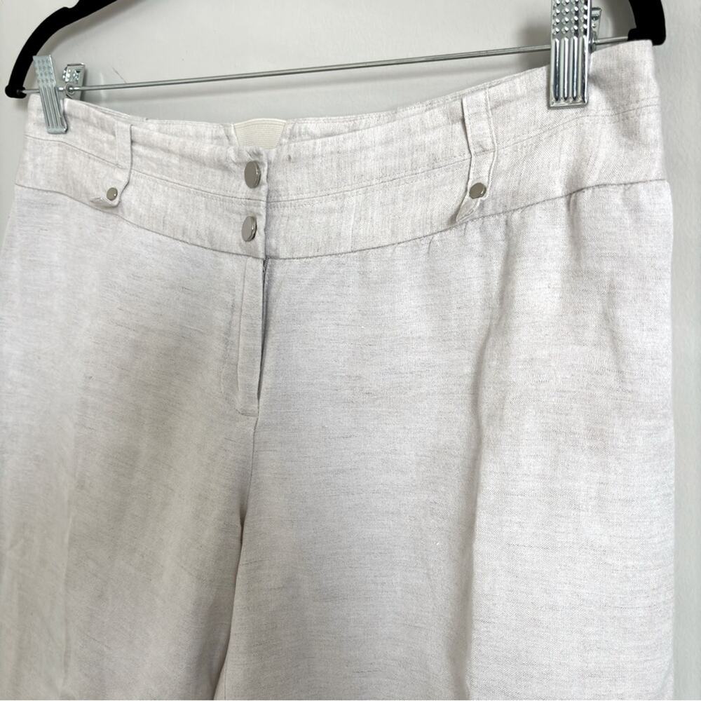 Alfani Women’s Relaxed Fit Wide Leg Resort Wear Linen Pants, Size 10 - Picture 2 of 7